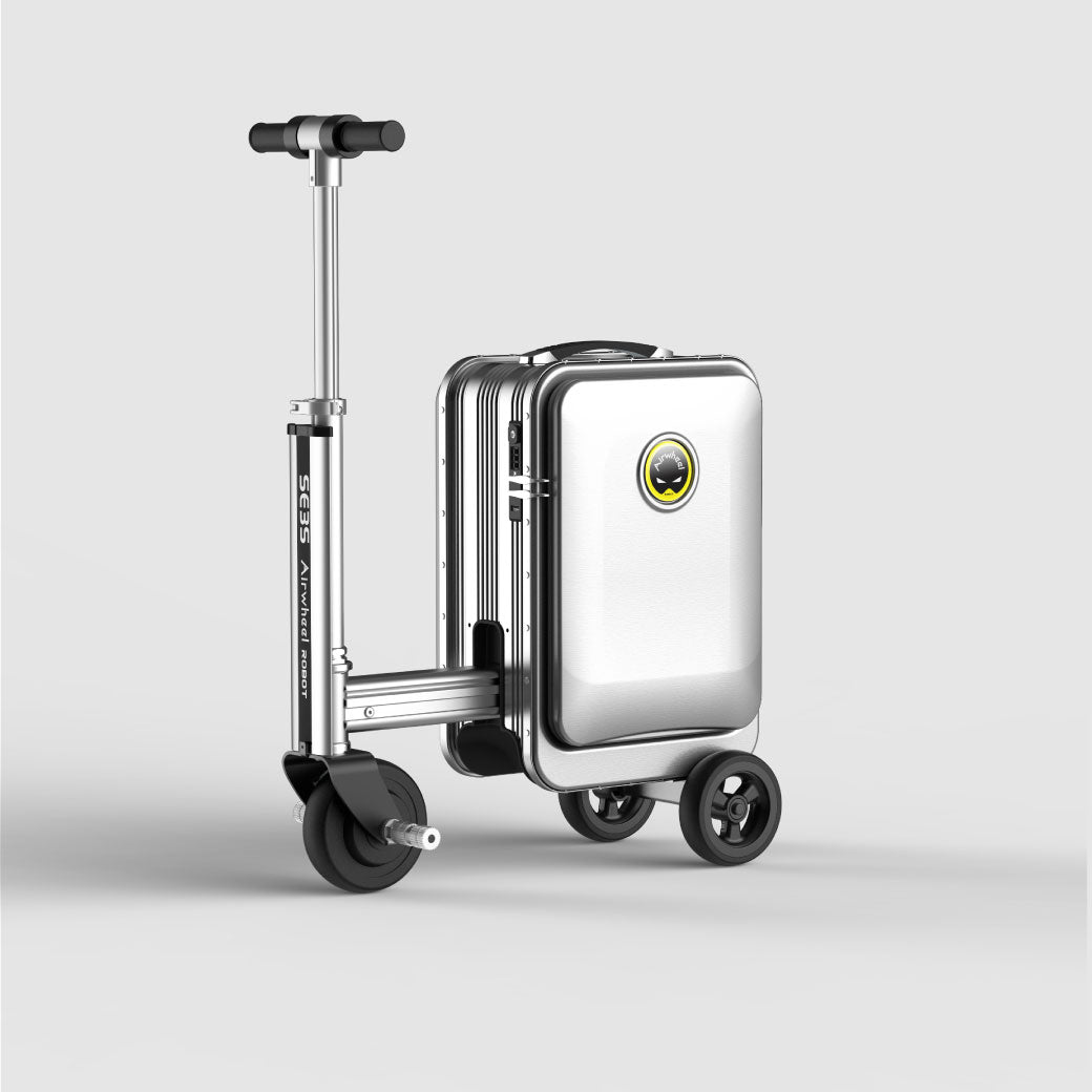 Electric Scooter Suitcase Riding Luggage In Airport Electric